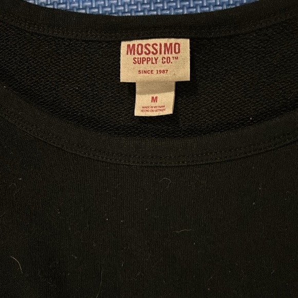 Mossimo Supply Co. Black Long Sleeve Top with Mesh Stripe on both Sleeves - Picture 2 of 6